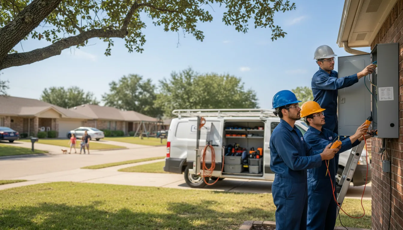 Certified electrician providing emergency electrical services in Lynnville, IA